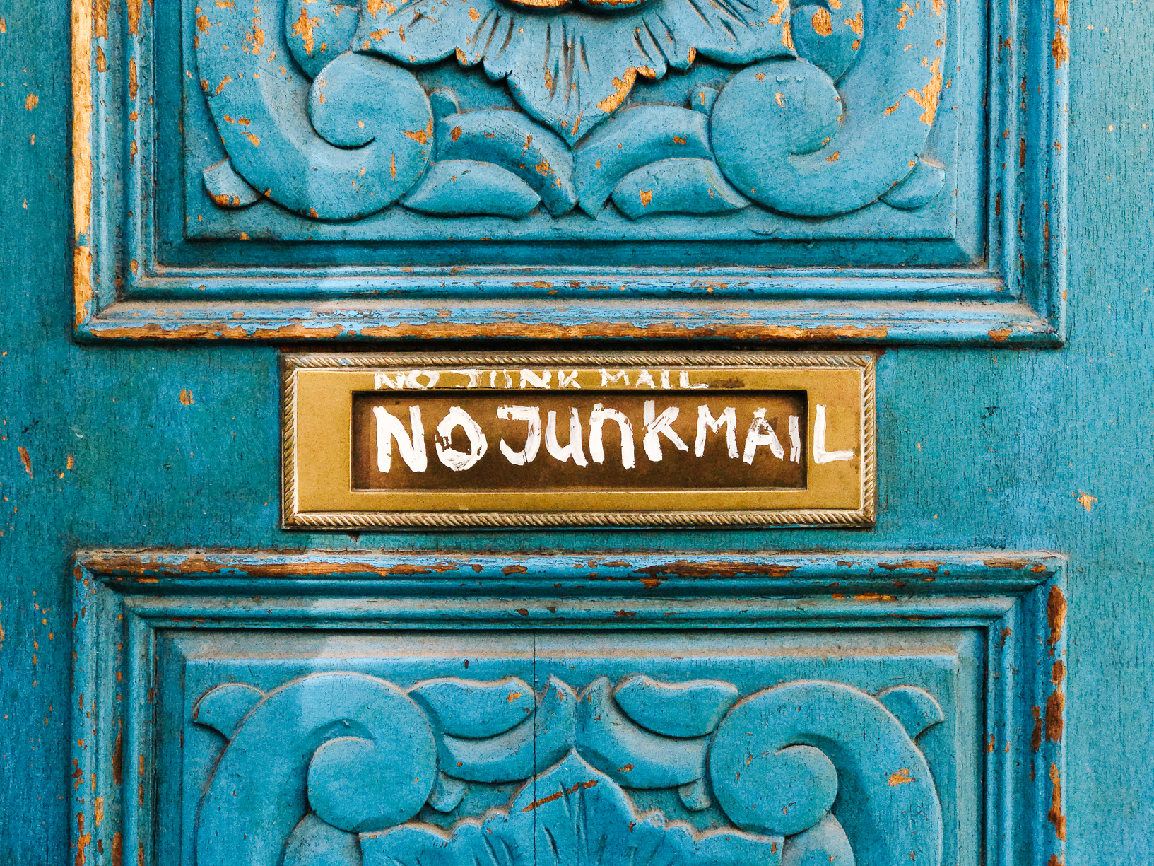 No Junk Mail Letterbox